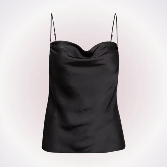 Wilfred Black “Allusion” Cowl Neck Tank | Sz S - Picture 1 of 9